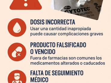 Riesgos de automedicarse con Cytotec sin receta médica